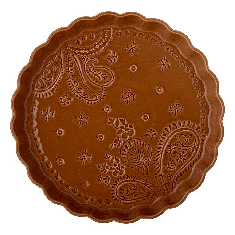 BLOOMINGVILLE-Rani Serving Dish, Brown, Stoneware