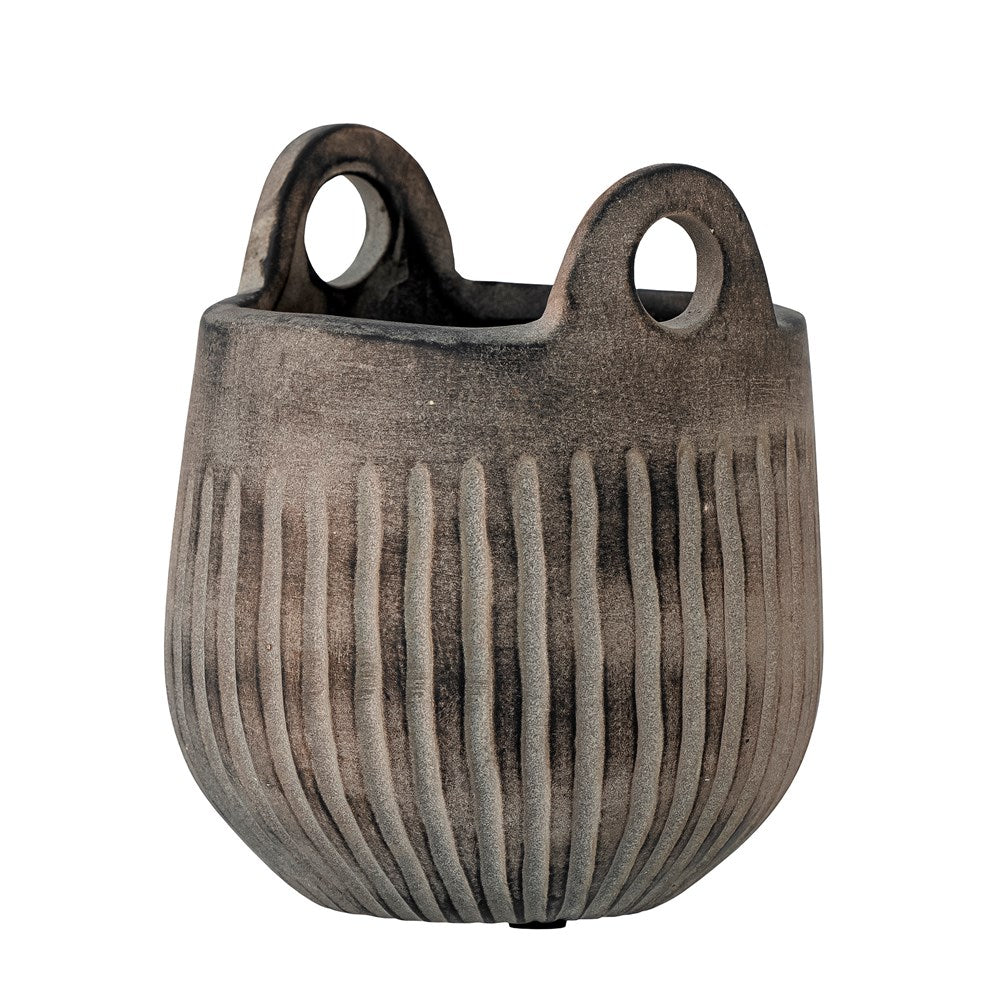 BLOOMINGVILLE-Lagos Flowerpot, Grey, Ceramic