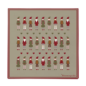 CHRISTMAS-Niklaus Napkin, Green, FSC? Mix, Papier