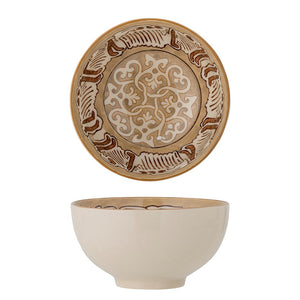 BLOOMINGVILLE-Heikki Serving Bowl, Brown, Stoneware