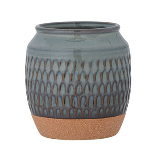 Creative Collection-Lui Flowerpot, Blue, Stoneware