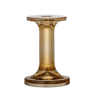 BLOOMINGVILLE-Jamey Candlestick, Brown, Glass