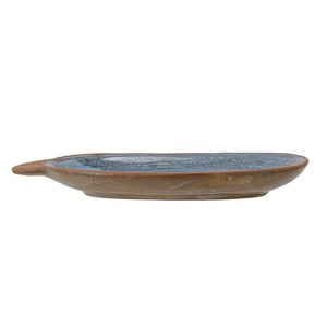 Hariet Plate, Blue, Stoneware