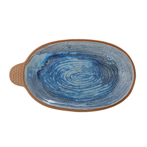 Hariet Plate, Blue, Stoneware