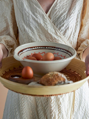 BLOOMINGVILLE-Heikki Bowl, Brown, Stoneware