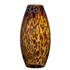 BLOOMINGVILLE-Daraz Vase, Brown, Glass