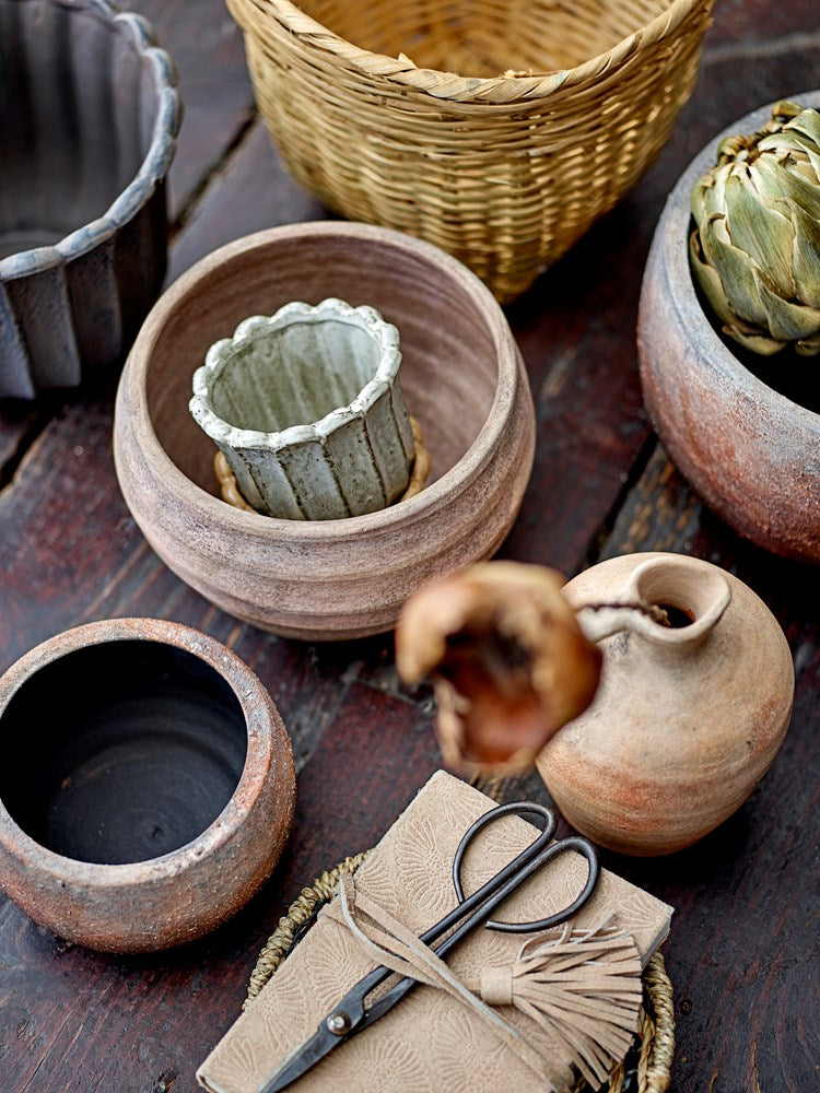 BLOOMINGVILLE-Chaca Flowerpot, Brown, Stoneware