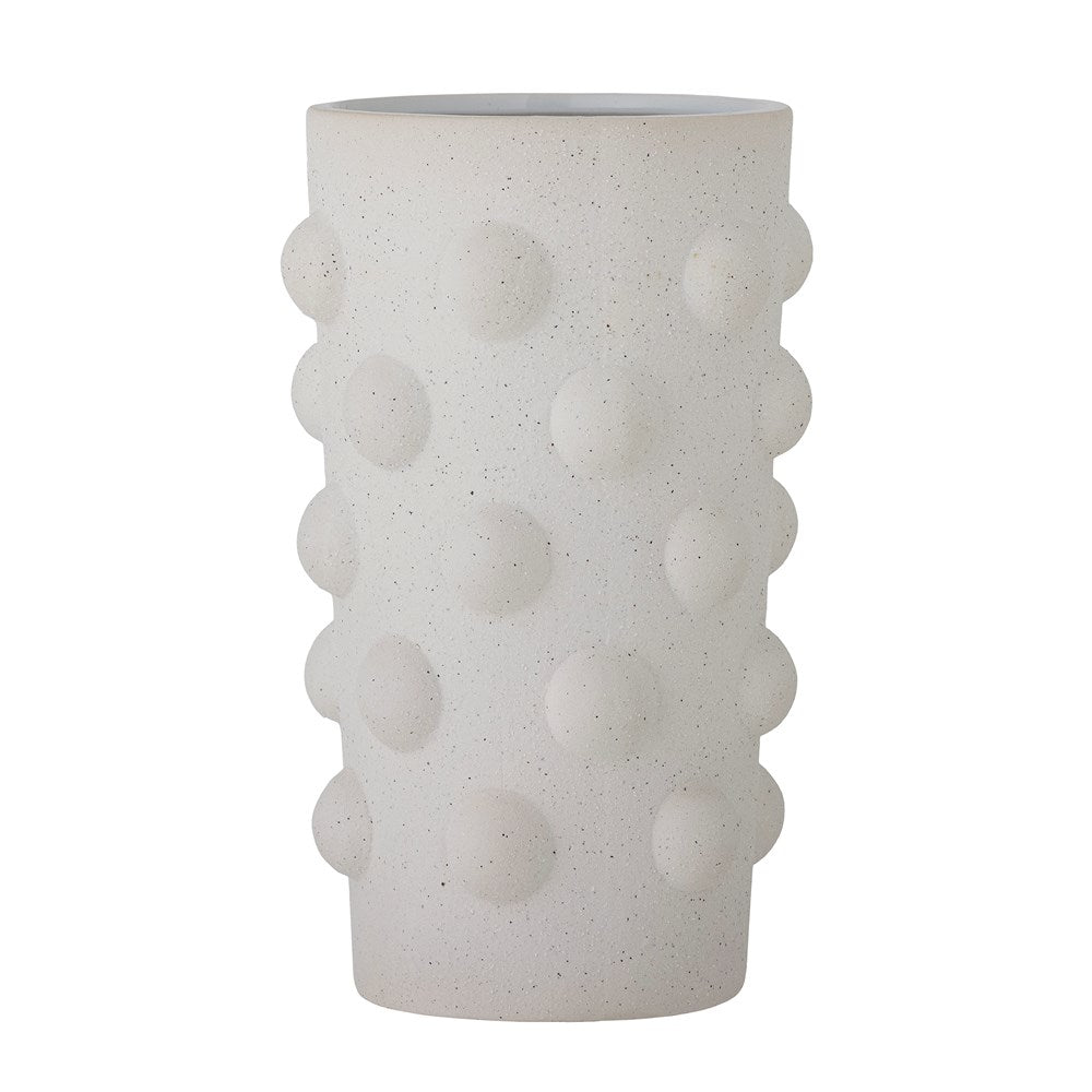 BLOOMINGVILLE-Artan Vase, White, Stoneware