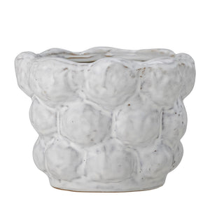 BLOOMINGVILLE-Dieter Flowerpot, White, Stoneware