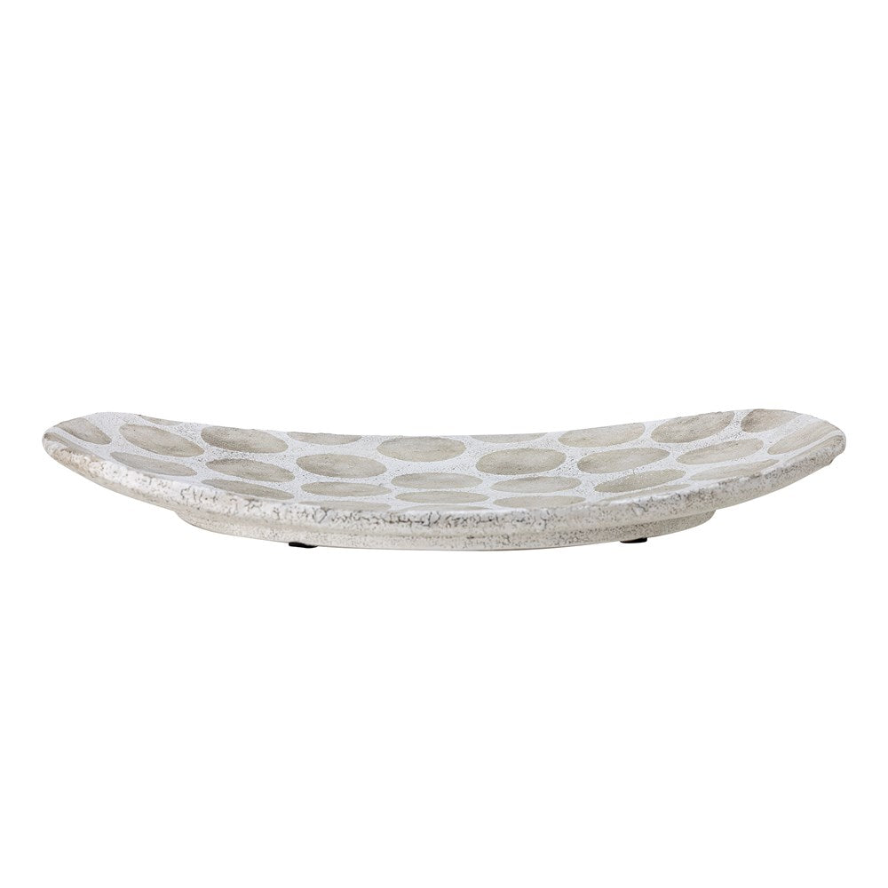 BLOOMINGVILLE-Felan Tray, White, Terracotta