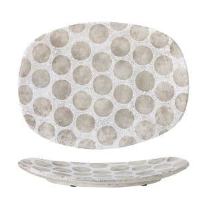 BLOOMINGVILLE-Felan Tray, White, Terracotta