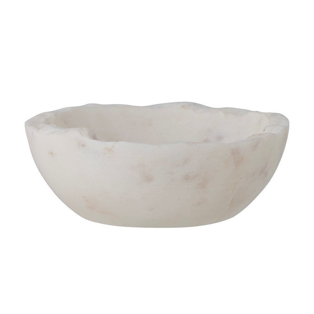 BLOOMINGVILLE-Malta Bowl, White, Marble