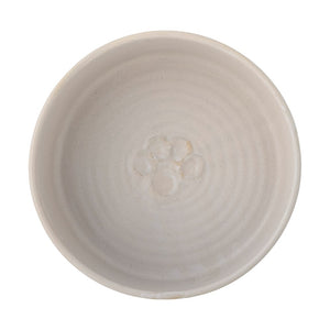 BLOOMINGVILLE-Buddy Pet Bowl, White, Stoneware