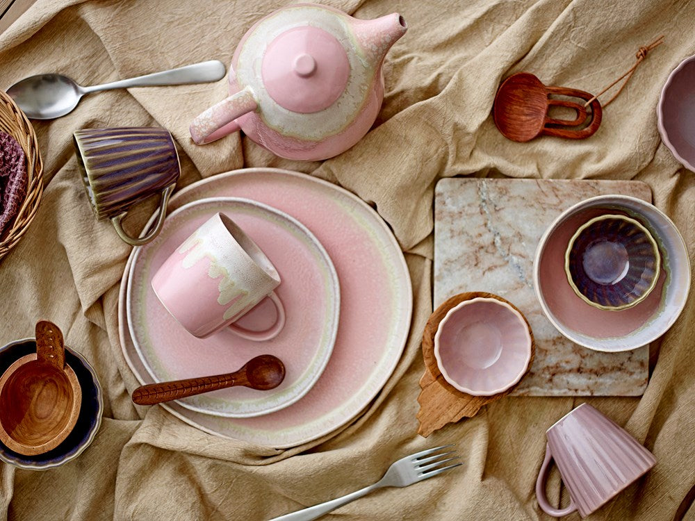 Bloomingville-Louisa Cup, Rose, Stoneware