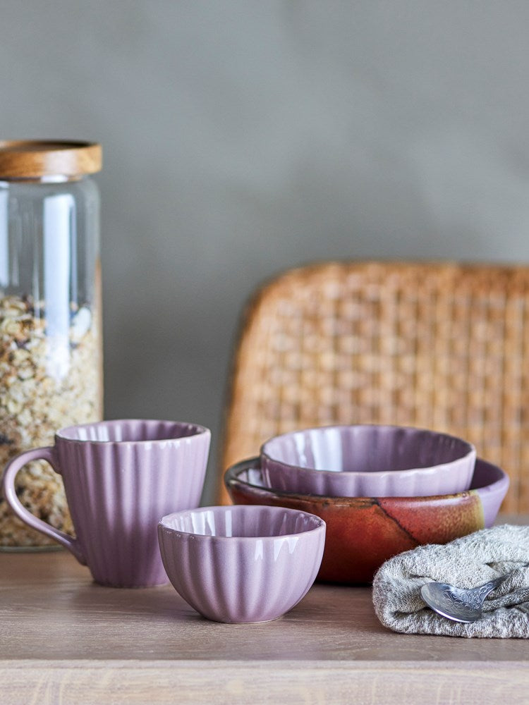 BLOOMINGVILLE-Latina Bowl, Rose, Stoneware