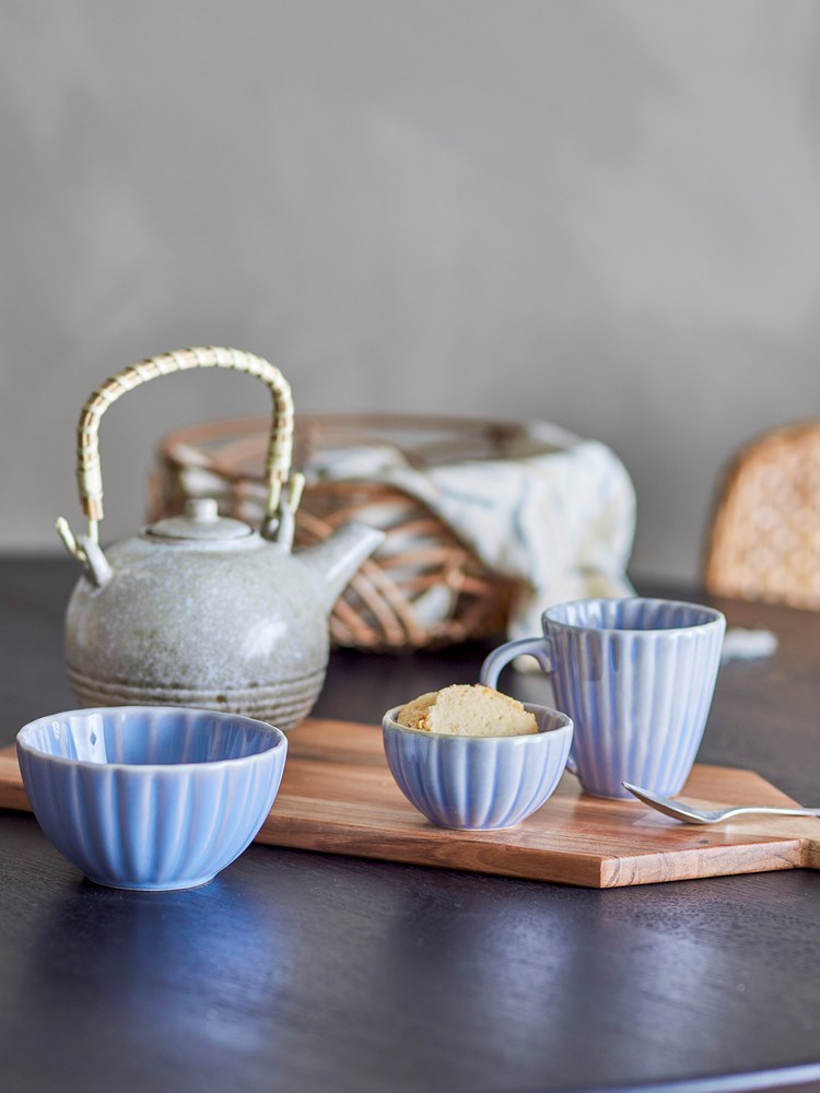 BLOOMINGVILLE-Latina Mug, Light Blue, Stoneware