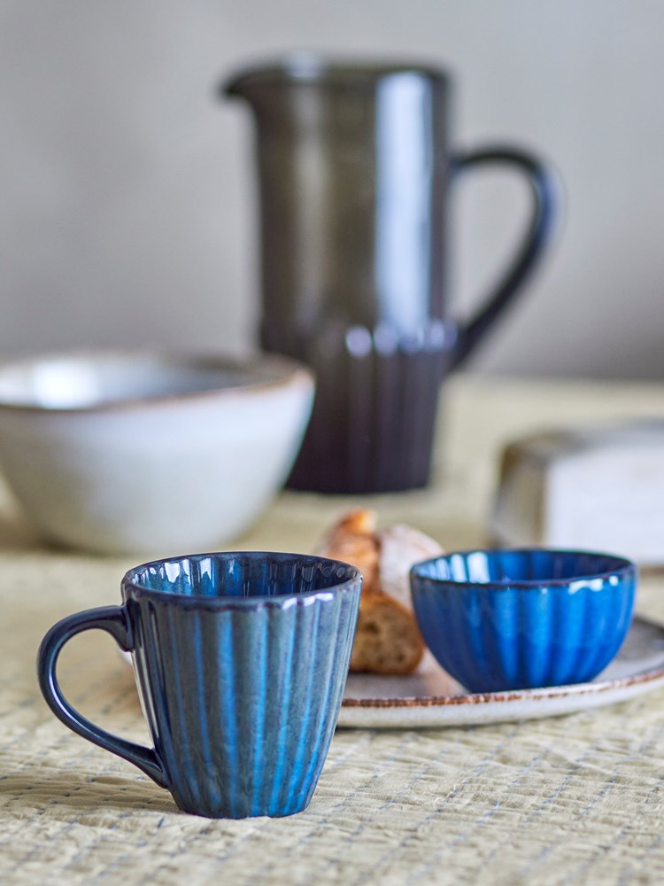 BLOOMINGVILLE-Latina Bowl, Dark Blue, Stoneware