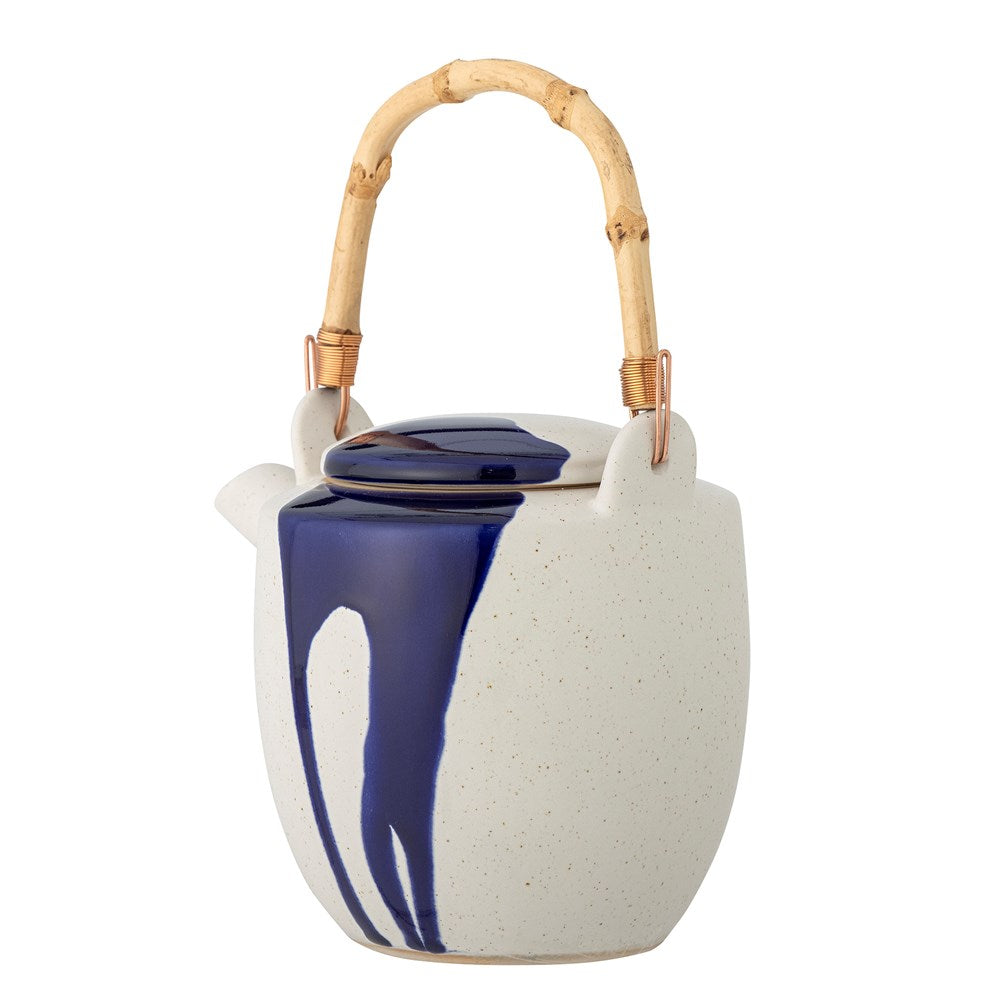 Bloomingville-Okayama Teapot, Blue, Stoneware