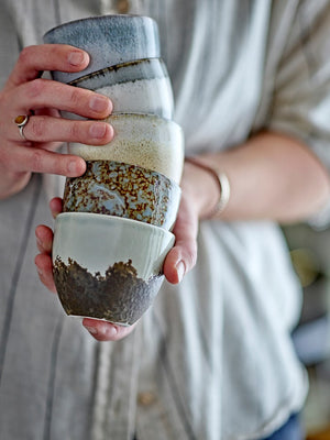 BLOOMINGVILLE-Paula Cup, Nature, Stoneware