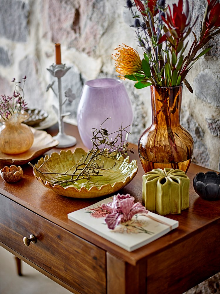 Creative Collection-Saiqa Vase, Brown, Glass