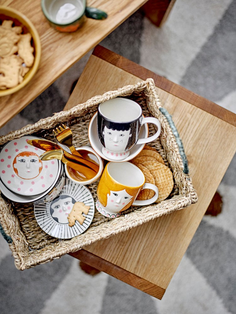Bloomingville-Jaya Cup, Orange, Stoneware