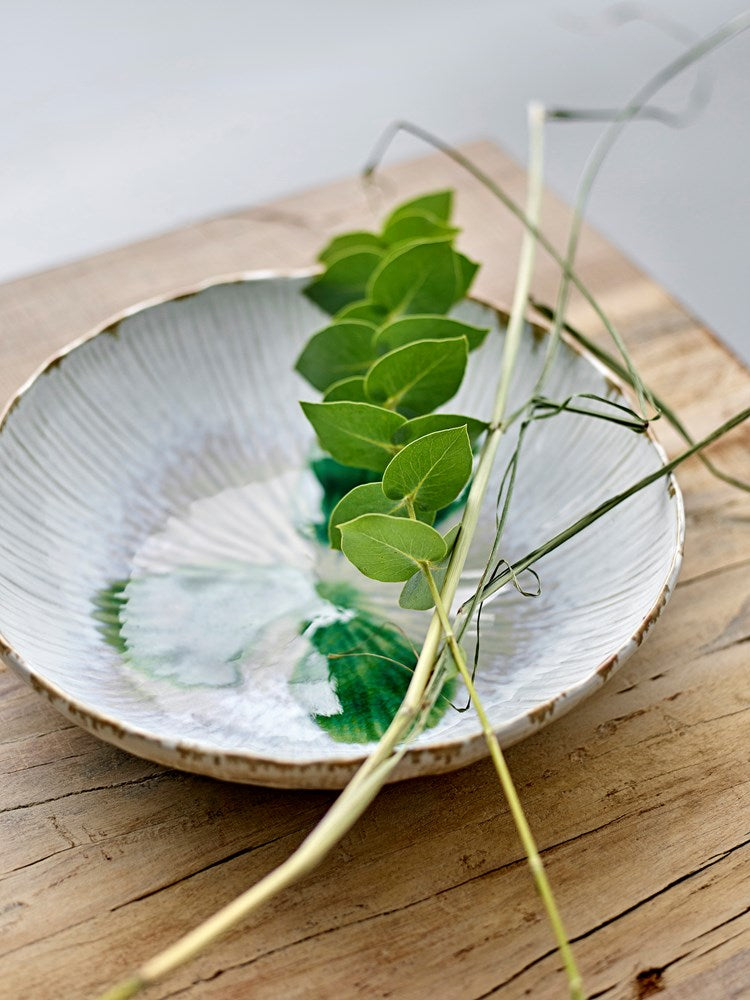 BLOOMINGVILLE-Mati Bowl, Green, Stoneware