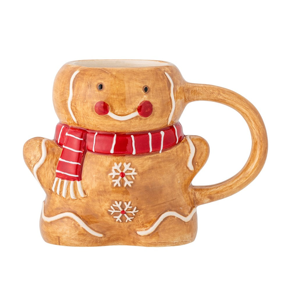 CHRISTMAS-Ginnie Mug, Brown, Stoneware