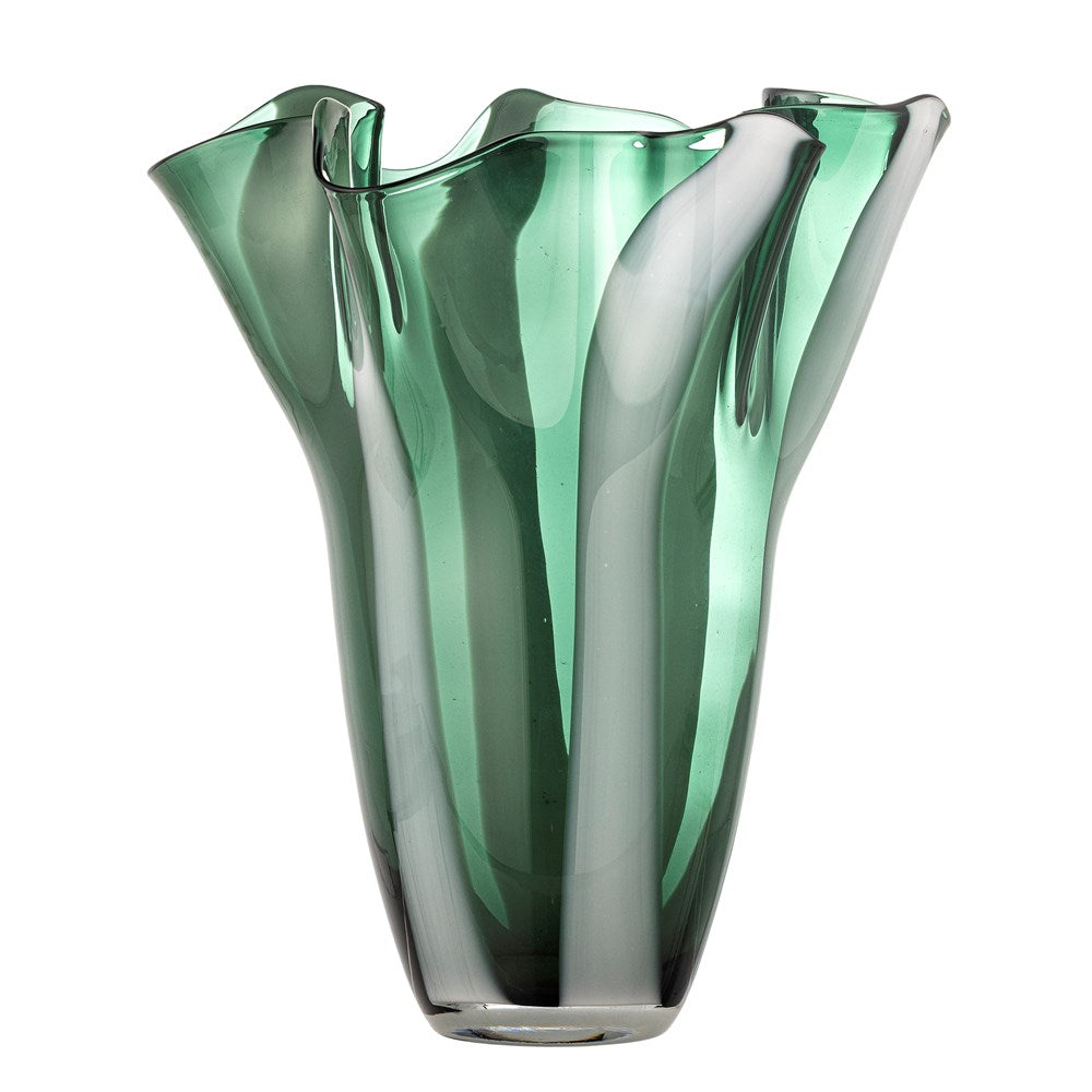 Lettice Glass Vase - Green