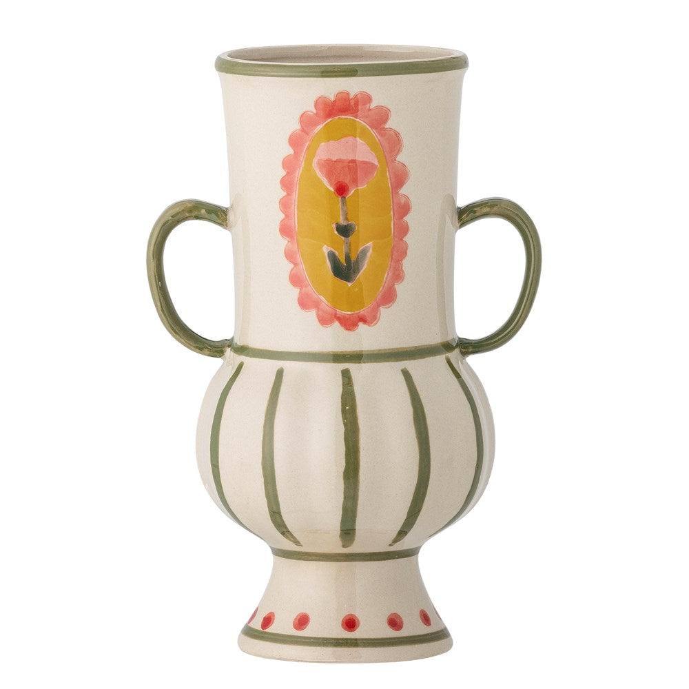 Odina Vase, Green, Stoneware