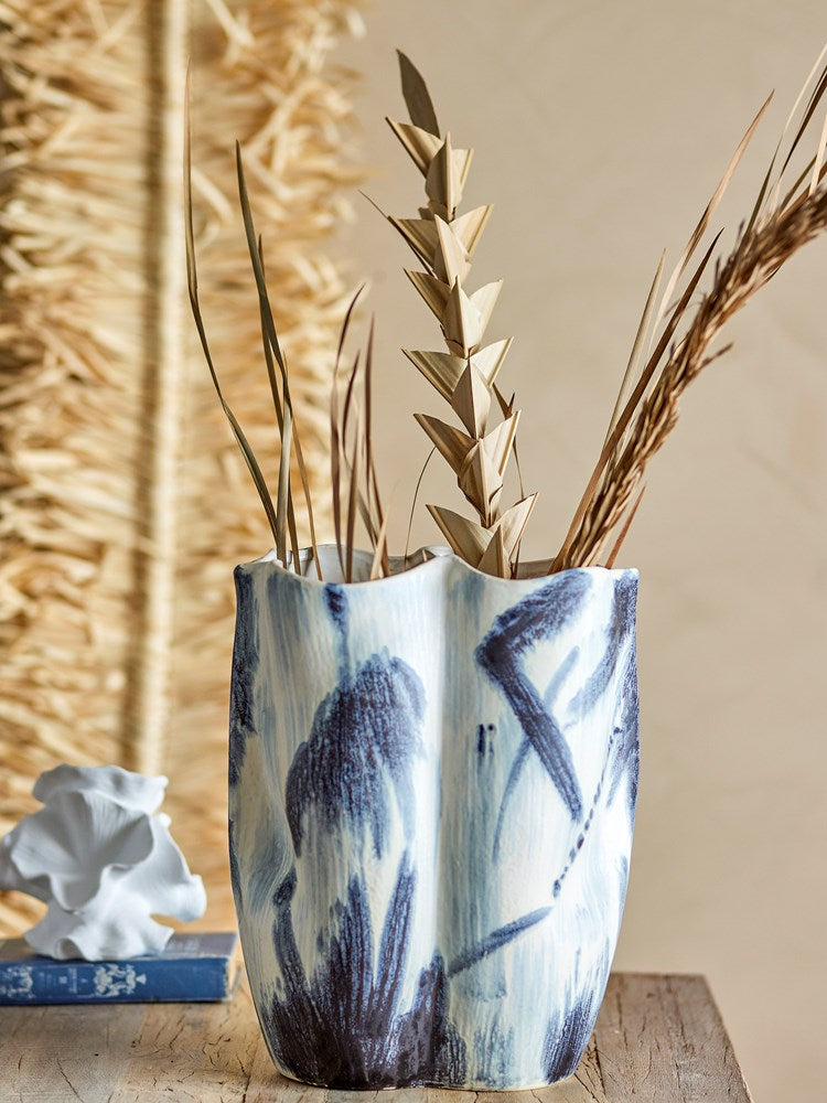 Bloomingville-Elira Vase, Black, Stoneware