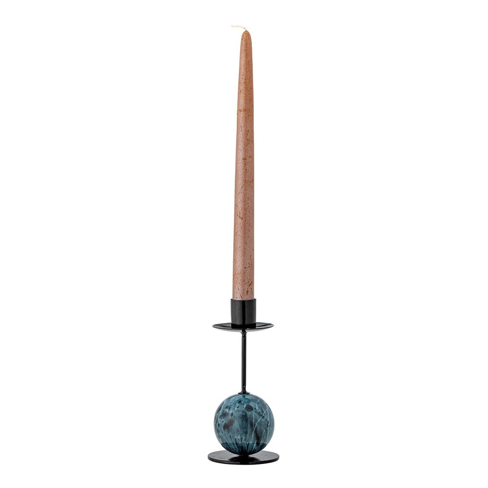* BLOOMINGVILLE-Jayda Candle Holder, Blue, Iron