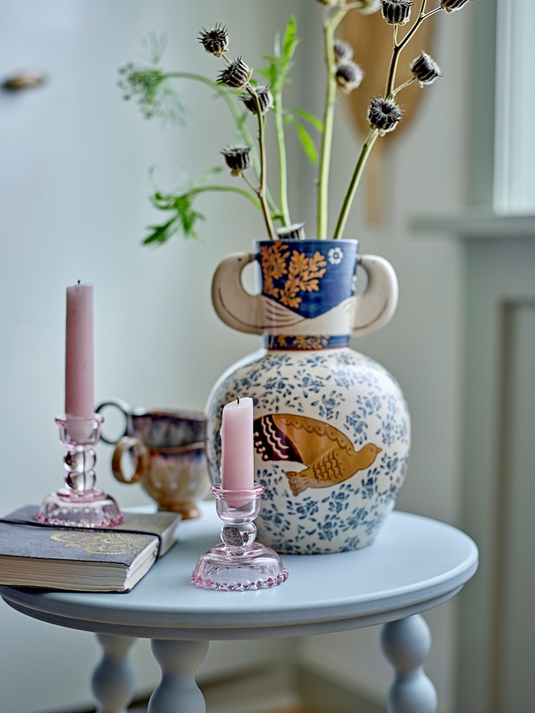 Bloomingville - Hezha Vase, Blue, Stoneware