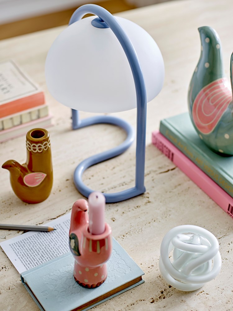 Trudy Candle Holder, Brown, Stoneware