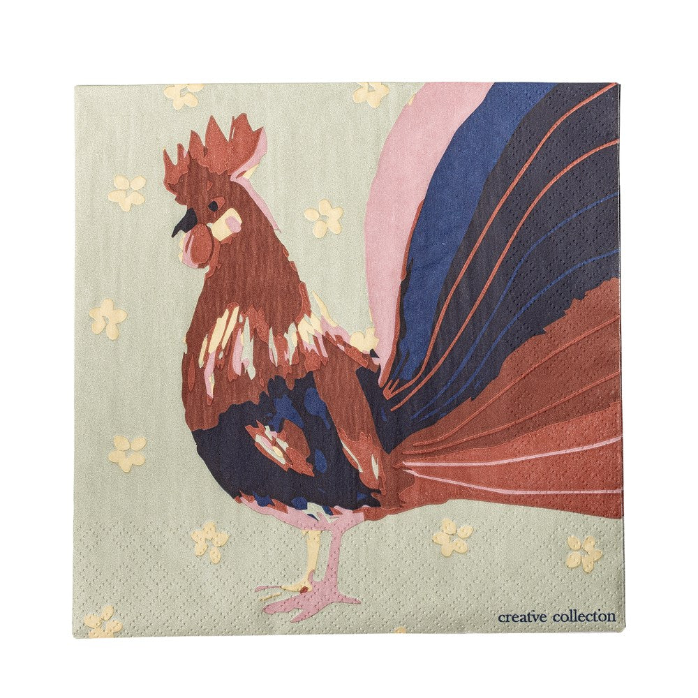 BLOOMINGVILLE-Hanaia Napkin, Green, FSC Mix, Paper