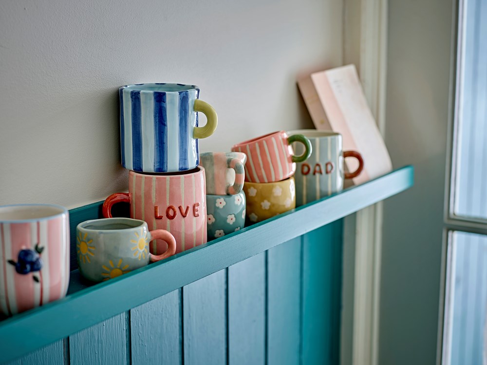 BLOOMINGVILLE-Nini Blush Aqua Stripes