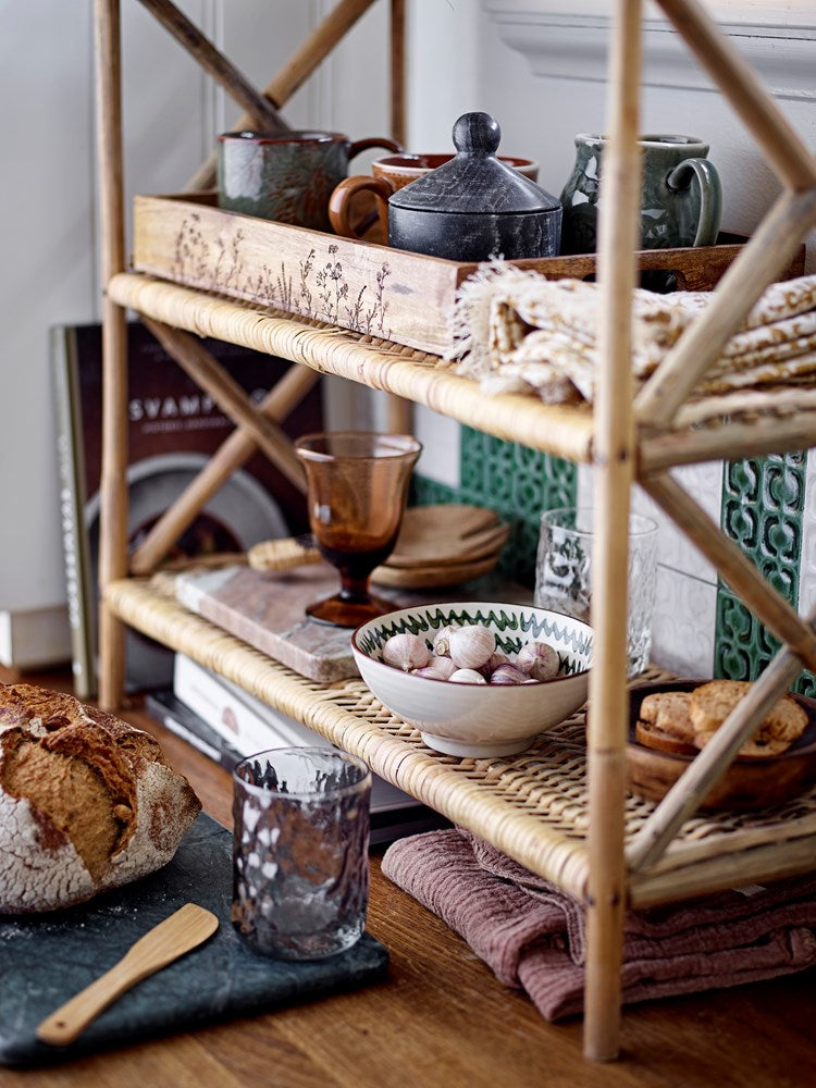 BLOOMINGVILLE-Inette Jar w/Lid, Black, Marble