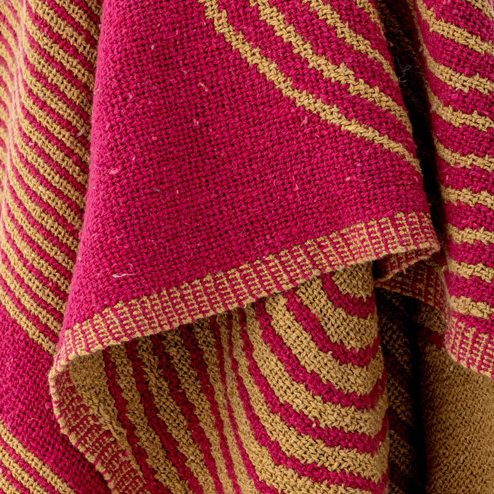 Bloomingville-Tiffanie Throw, Pink, Recycled Cotton