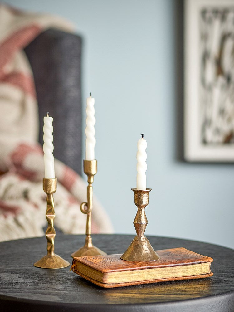 BLOOMINGVILLE-Efsa Candle Holder, Brass, Metal