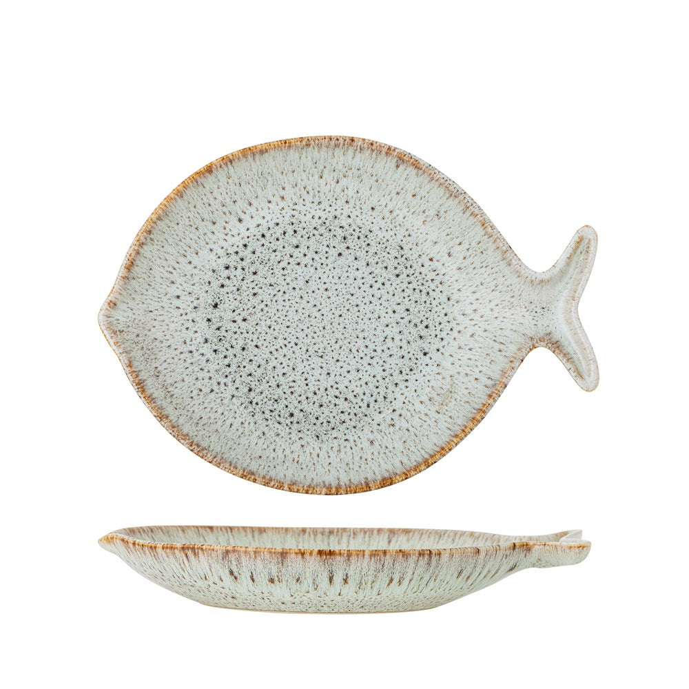 BLOOMINGVILLE-Fleur Serving Plate, Nature, Stoneware