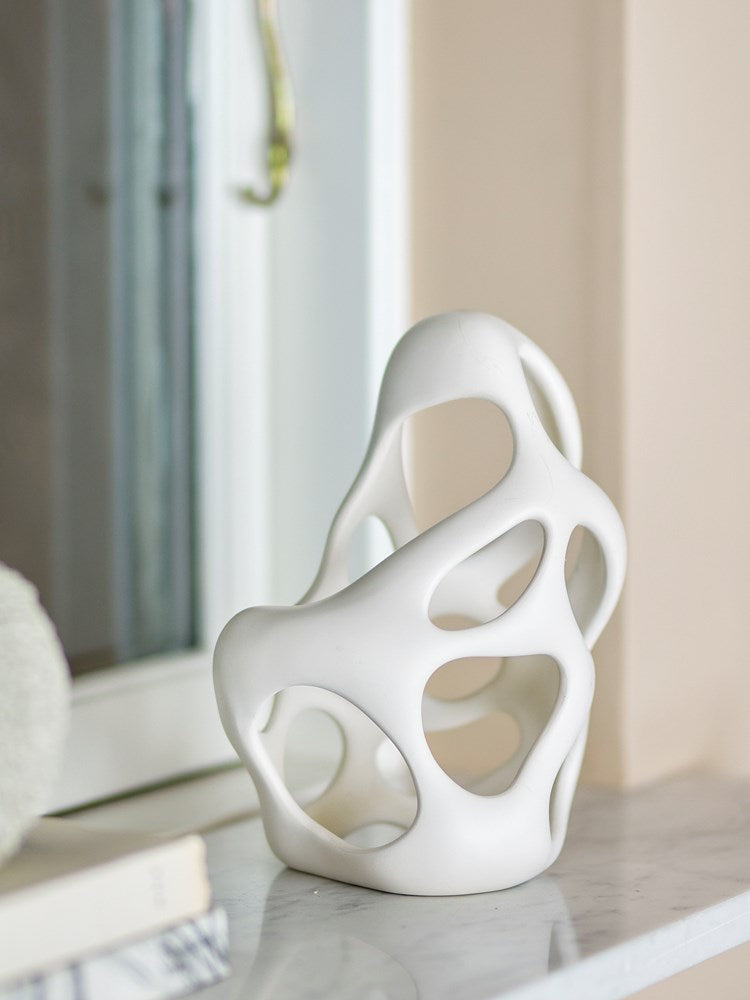 BLOOMINGVILLE-Chanet Deco, White, Polyresin