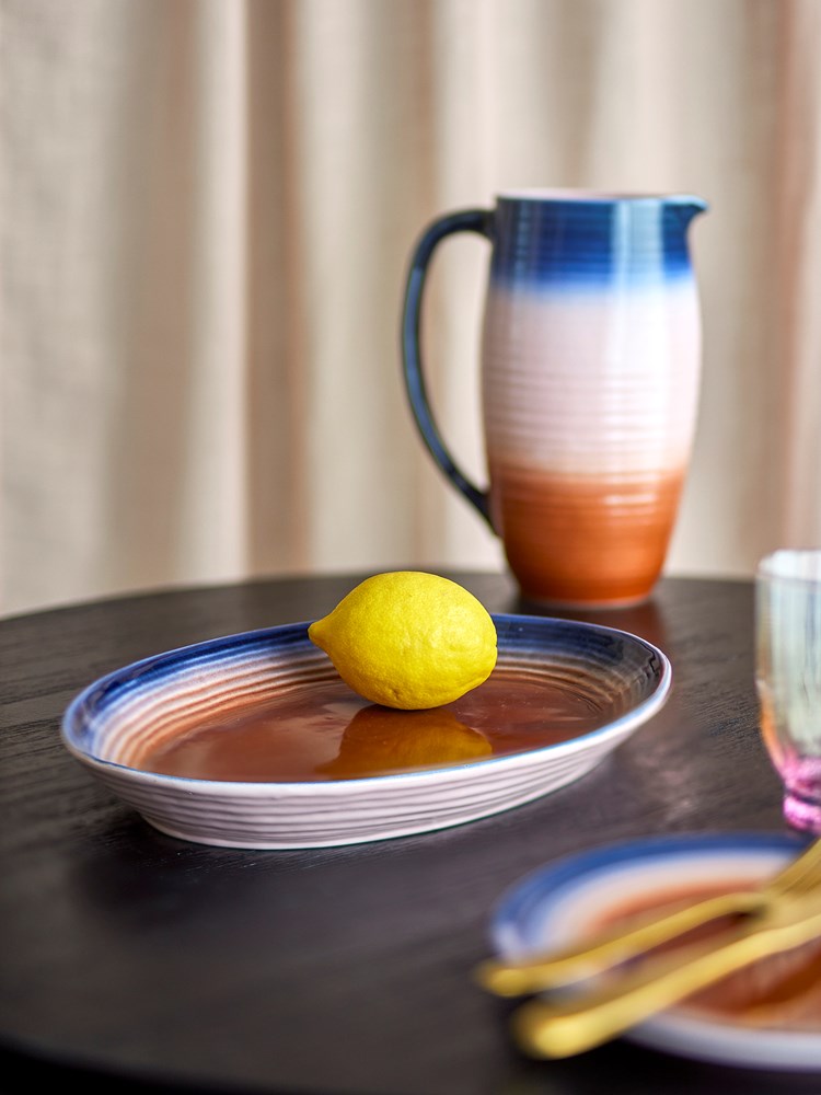BLOOMINGVILLE-Tatum Serving Plate, Multi, Stoneware