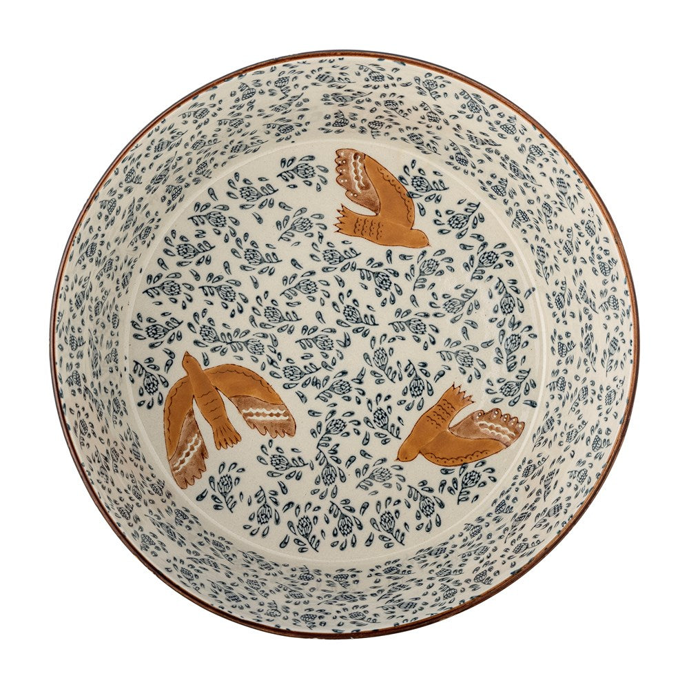 BLOOMINGVILLE-Hezha Bowl, Blue, Stoneware