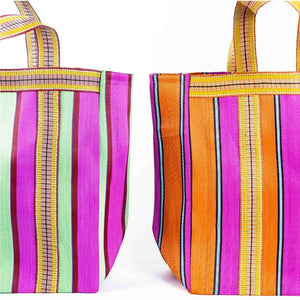 PARISIAN COOL - ST TROPEZ Orange Fuchsia  Beach Bag