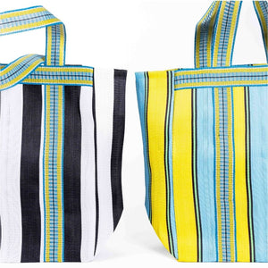 PARISIAN COOL - BELLE-ILE Yellow Aqua Beach Bag