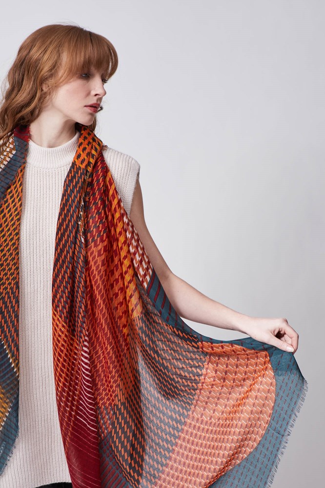 MA POESIE - Scarf TOTEM Orange