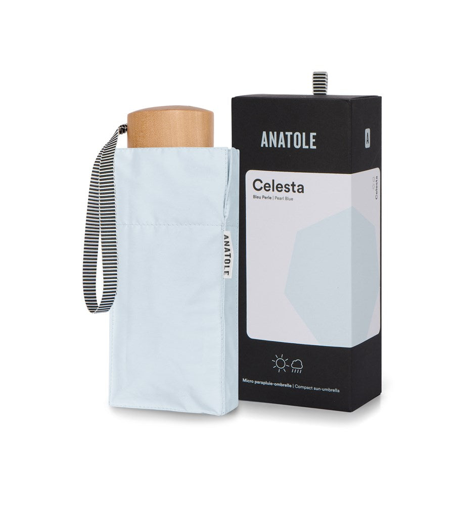 ANATOLE - UV Protection Umbrella - Sun & Rain - Celesta Pearl Blue