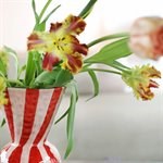 KLEVERING-Vase rhombic red