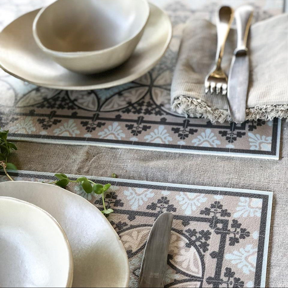 BEIJA FLOR- BARCELONA Light Blue Placemat