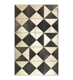 BEIJA FLOR- BORGO B&W Floor Vinyl Mat 