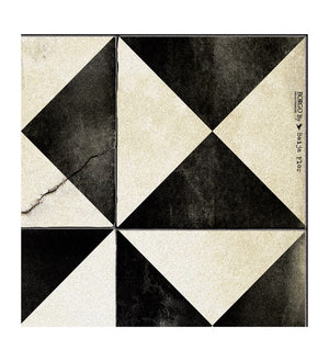 BEIJA FLOR- BORGO B&W Floor Vinyl Mat 